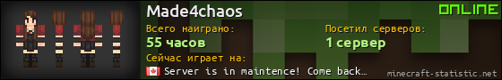 Юзербар 560x90 для Made4chaos