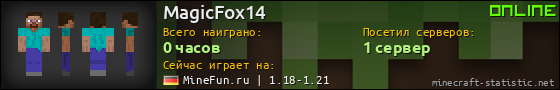 Юзербар 560x90 для MagicFox14