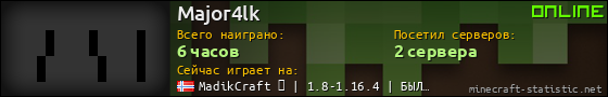 Юзербар 560x90 для Major4lk