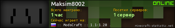 Юзербар 560x90 для Maksim8002