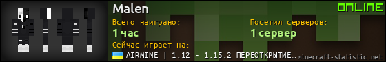 Юзербар 560x90 для Malen