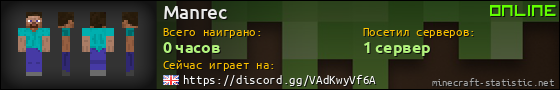 Юзербар 560x90 для Manrec