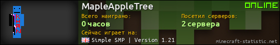 Юзербар 560x90 для MapleAppleTree