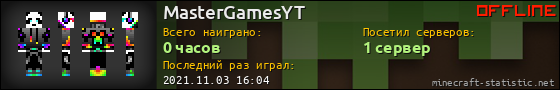 Юзербар 560x90 для MasterGamesYT