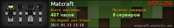 Юзербар 560x90 для Matcraft