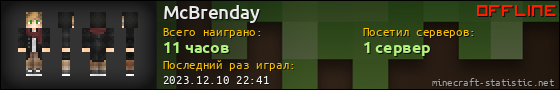 Юзербар 560x90 для McBrenday