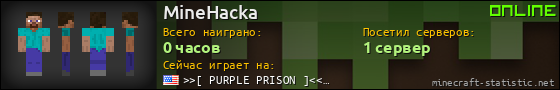 Юзербар 560x90 для MineHacka