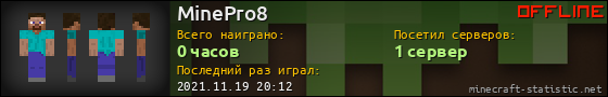 Юзербар 560x90 для MinePro8