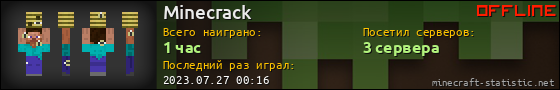 Юзербар 560x90 для Minecrack