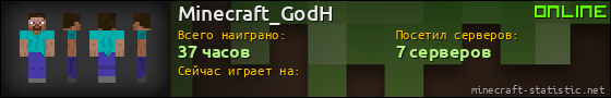 Юзербар 560x90 для Minecraft_GodH