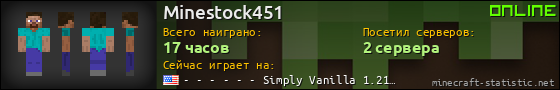 Юзербар 560x90 для Minestock451