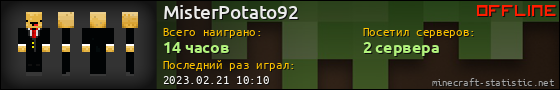 Юзербар 560x90 для MisterPotato92