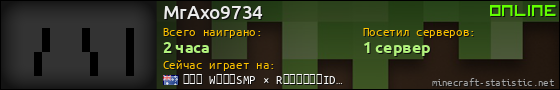 Юзербар 560x90 для MrAxo9734