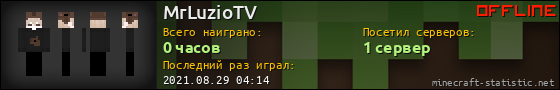 Юзербар 560x90 для MrLuzioTV