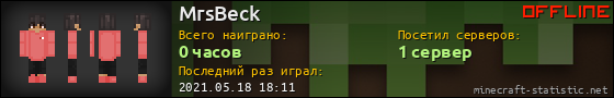 Юзербар 560x90 для MrsBeck