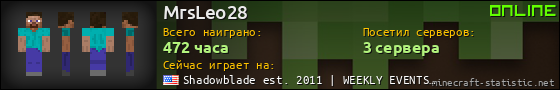 Юзербар 560x90 для MrsLeo28