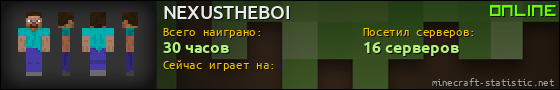 Юзербар 560x90 для NEXUSTHEBOI