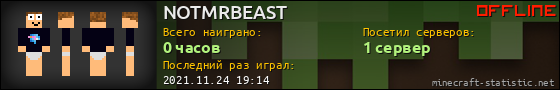 Юзербар 560x90 для NOTMRBEAST