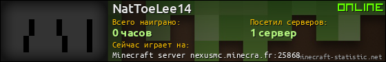 Юзербар 560x90 для NatToeLee14