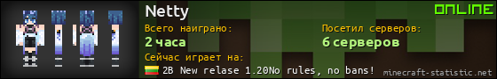 Юзербар 560x90 для Netty
