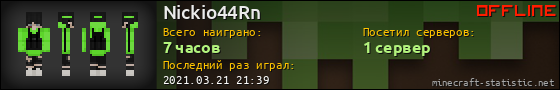 Юзербар 560x90 для Nickio44Rn