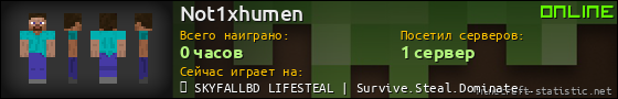 Юзербар 560x90 для Not1xhumen