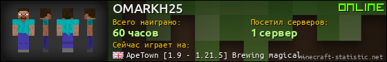Юзербар 560x90 для OMARKH25
