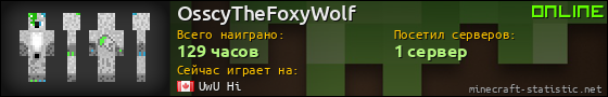 Юзербар 560x90 для OsscyTheFoxyWolf