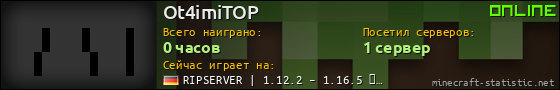 Юзербар 560x90 для Ot4imiTOP