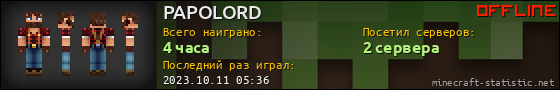 Юзербар 560x90 для PAPOLORD