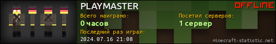 Юзербар 560x90 для PLAYMASTER