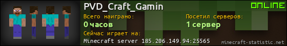 Юзербар 560x90 для PVD_Craft_Gamin