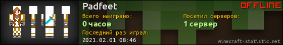 Юзербар 560x90 для Padfeet