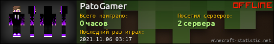 Юзербар 560x90 для PatoGamer