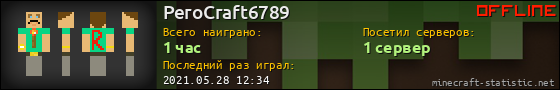 Юзербар 560x90 для PeroCraft6789