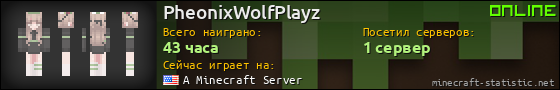 Юзербар 560x90 для PheonixWolfPlayz
