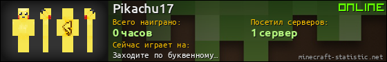 Юзербар 560x90 для Pikachu17