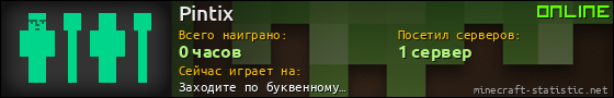 Юзербар 560x90 для Pintix