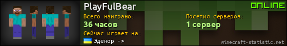 Юзербар 560x90 для PlayFulBear