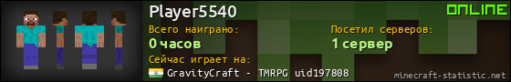 Юзербар 560x90 для Player5540