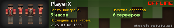 Юзербар 560x90 для PlayerX