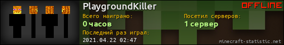 Юзербар 560x90 для PlaygroundKiller