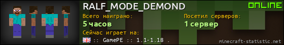 Юзербар 560x90 для RALF_MODE_DEMOND