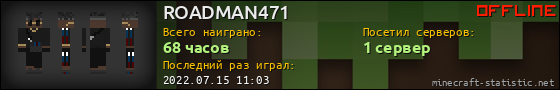 Юзербар 560x90 для ROADMAN471