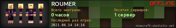 Юзербар 560x90 для ROUMER