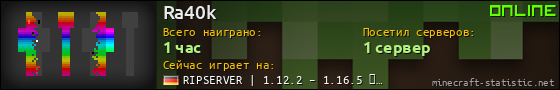 Юзербар 560x90 для Ra40k