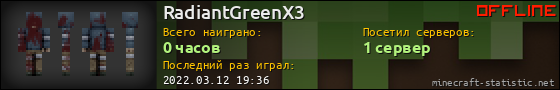 Юзербар 560x90 для RadiantGreenX3