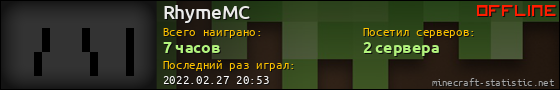 Юзербар 560x90 для RhymeMC