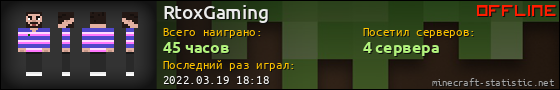 Юзербар 560x90 для RtoxGaming