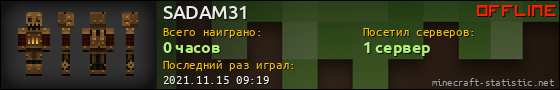 Юзербар 560x90 для SADAM31
